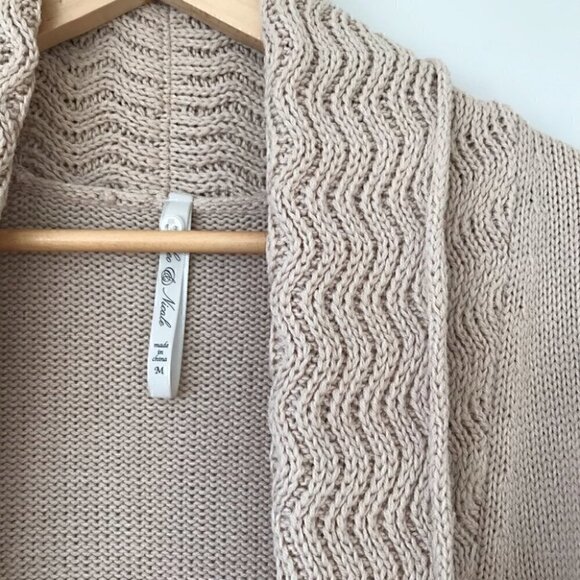 Leo &  Nicole open cardigan in a cotton blend - Picture 4 of 6